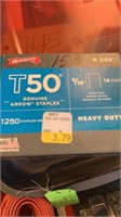 ARROW T-50 STAPLES NEW IN BOX