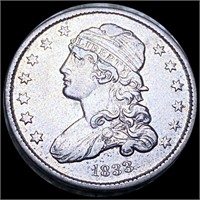 1833 Capped Bust Quarter ABOUT UNCIRCULATED