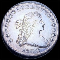 1800 Draped Bust Dollar NEARLY UNCIRCULATED