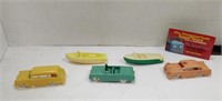 F & F plastic car and boat lot