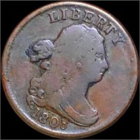 1808 Draped Bust Half Cent NICELY CIRCULATED