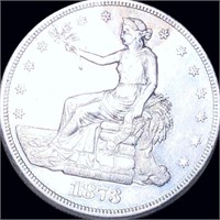 1873-CC Silver Trade Dollar NEARLY UNCIRCULATED