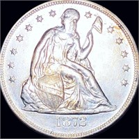 1872 Seated Liberty Dollar ABOUT UNCIRCULATED