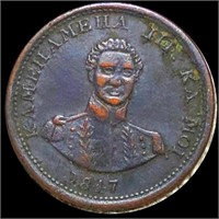 1847 Hawaii Large Cent NEARLY UNCIRCULATED