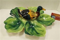 Duck serving dish, Italy