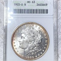1903-O Morgan Silver Dollar ANACS - MS63