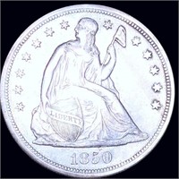 1850 Seated Liberty Dollar ABOUT UNCIRCULATED