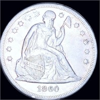 1860-O Seated Liberty Dollar XF