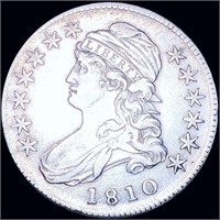 1810 Capped Bust Half Dollar ABOUT UNCIRCULATED
