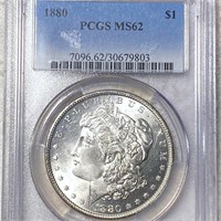 1880 Morgan Silver Dollar PCGS - MS62