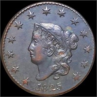 1825 Coronet Head Large Cent CLOSELY UNCIRCULATED