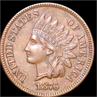 1876 Indian Head Penny CLOSELY UNCIRCULATED
