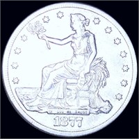 1877-CC Silver Trade Dollar LIGHTLY CIRCULATED
