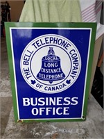 Bell telephone metal sign 26x34x1