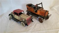 (2) windup toy vehicles