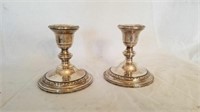 (2) Sterling candle sticks