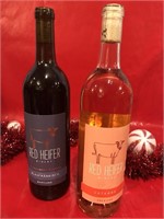 Two Red Heifer red and rose wines