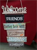 13.5" x 33.5" Welcome Sign