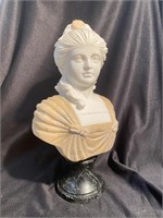 Hand carved marble bust. 12 inches tall. $160