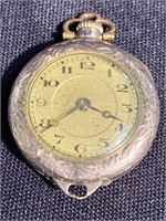 Ladies pendant gold plated watch 1920s Swiss made