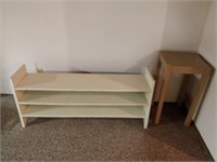 side table and shelf - 50x12x22