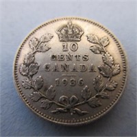 1936 10c SILVER CANADA