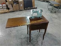Vintage New Home Janome sewing machine with table