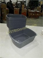 25 New 7.5 quart rectangular washbasins #1