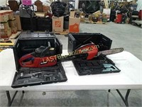 2 Homelite chainsaws in cases