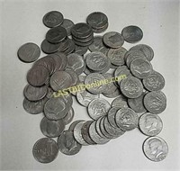 74 Kennedy Half Dollar Coins
