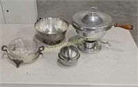 Vintage Serving Dishes & Fondue Set