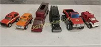 6 Vintage Toy Trucks