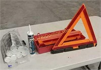 Emergency Roadside Triangles & Acrylic Sealant