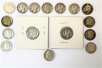 Collection of silver dimes