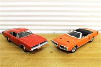 Two 1:8 scale cars