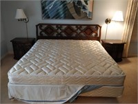 king size bed set, dresser with mirror, etc