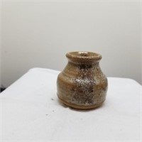 Old Stoneware Small Bottle Marked