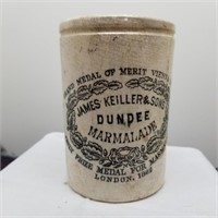 Old 1910s English Dundee Marmalade Jar 4"