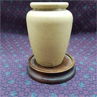 Vintage Pottery  Vase "Cream" 4"