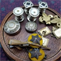 Vintage Lot of Cufflinks and More (Miniatures)