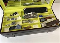 Lot of watches in very nice case