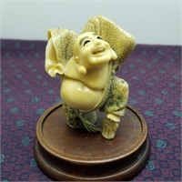 Vintage Budha Figurine 3" Unknown Material
