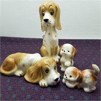 Vintage Cute Family of Dogs 4 Pcs.