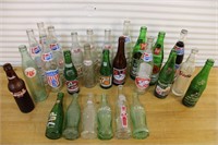 Large collection of vintage bottles