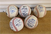 Autographed minor league baseballs