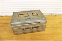 1940s Metal egg transport/shipping crate!!