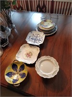 lot of collector plates , and serving trays