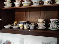 lot of cups and saucers , Colclough , glengarry