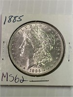 1885 Morgan Silver Dollar MS 62