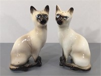 Porcelain Siamese Cat S&P Shakers